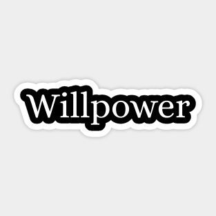 Willpower Sticker